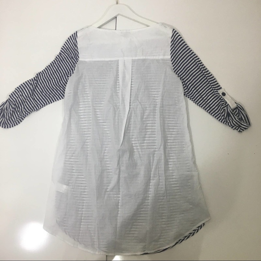 Splendid Swim Malibu Stripe Navy Tunic Small - Picture 5 of 5